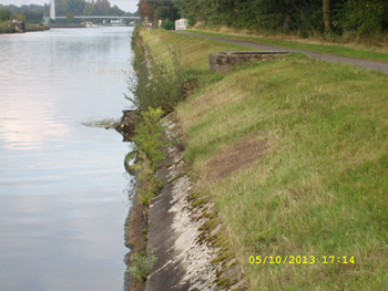 aftappunt in het kanaal